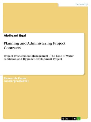 cover image of Planning and Administering Project Contracts